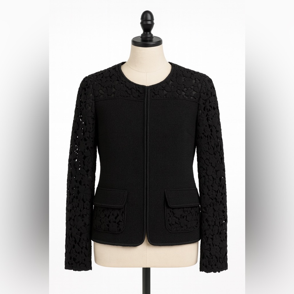 Dolce & Gabbana Black Lace Blazer